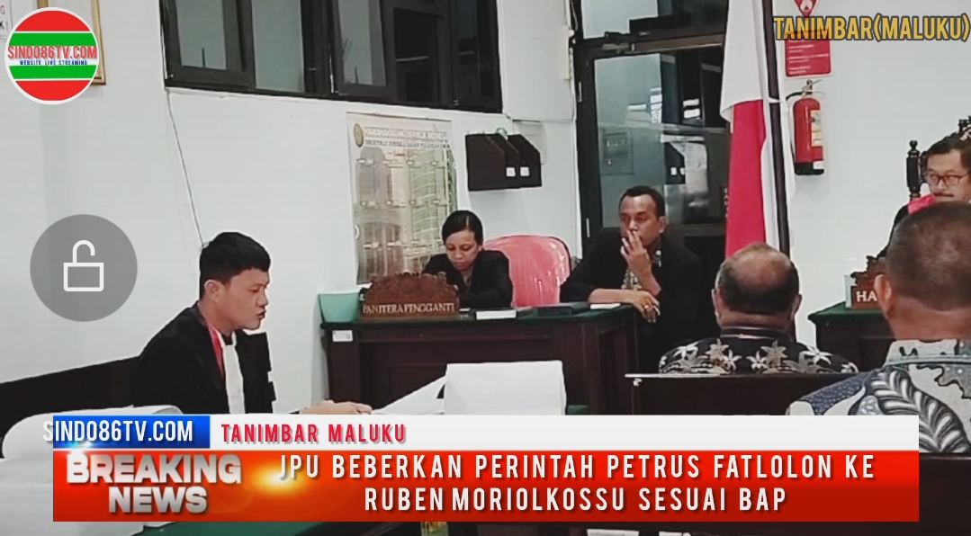 JPU Beberkan Perintah Petrus Fatlolon Ke Ruben Moriolkossu sesuai BAP