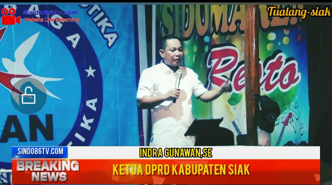 Ketua DPRD kabupaten Siak Indra gunawan hadiri buka bersama dengan keluarga besar LAN kabupaten Siak