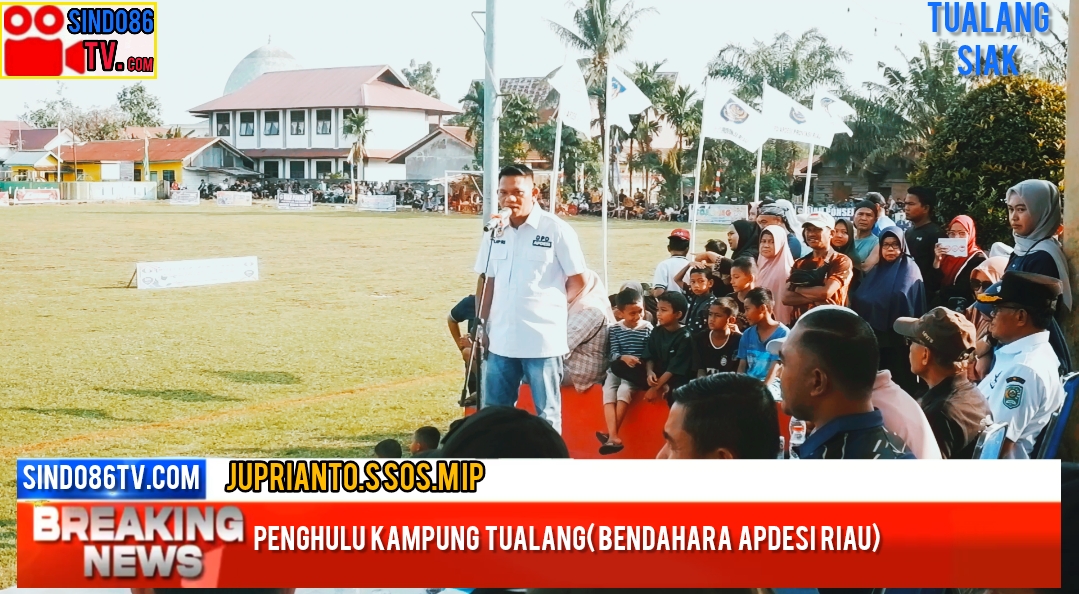 Open Turnamen Sepak bola Tualang Cup II ,2024 Resmi Dibuka Camat Tualang Mursal S. Sos