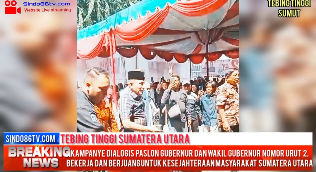 Kampanye Dialogis Paslon Gubernur nomor Urut 2 Edy Rahmayadi-Hasan Sagala. Bekerja dan berjuang untuk kesejahteraan masyarakat Sumatera utara