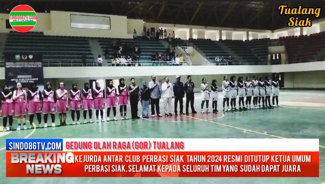 Kejurda Antar Club PERBASI Siak Tahun 2024 resmi Ditutup Ketua Umum Perbasi Siak,Selamat kepada seluruh tim yang sudah dapat juara