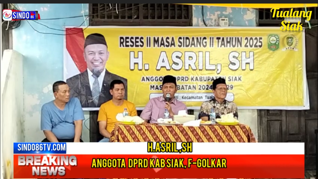 Anggota Dewan kabupaten Siak H.Asril ,SH f-Golkar gelar reses jemput aspirasi masyarakat
