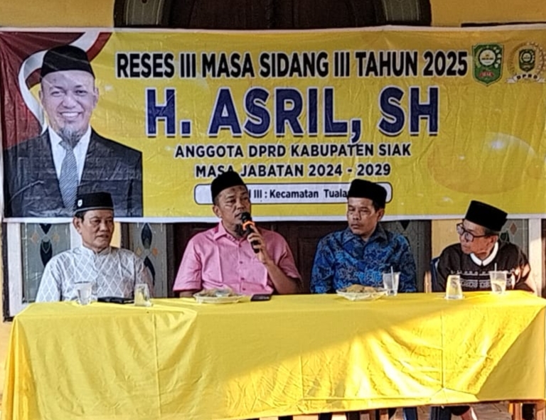 Titik terahir reses III masa sidang III 2025 anggota DPRD kab Siak sambangi warga Gang Industri kelurahan Perawang.
