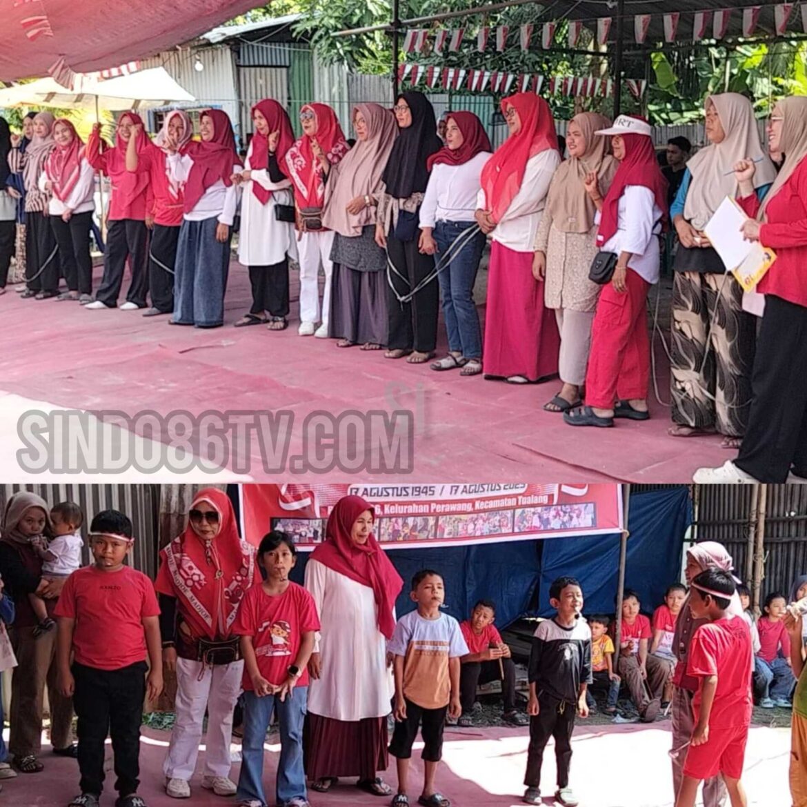 Kompak semarak HUT RI 80 warga jalan pipa RT10/RK06 gelar bermacam kegiatan dan perlombaan