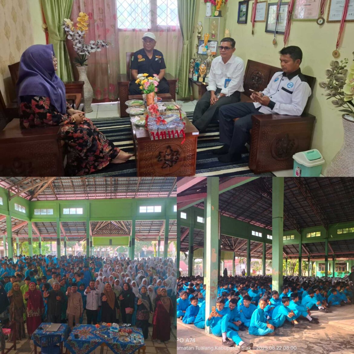 Lembaga Anti Narkotika kabupaten Siak gelar penyuluhan di SMP negeri 03 tualang