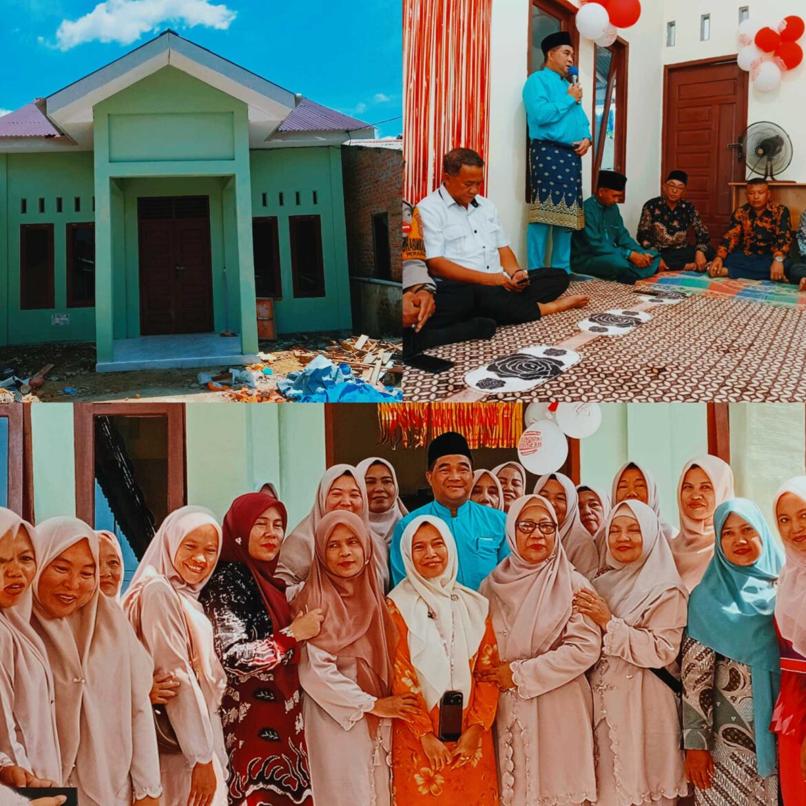 Penghulu kampung Perawang barat resmikan gedung Baru Posyandu sayang ibu BTN cendrawasih kampung Perawang barat