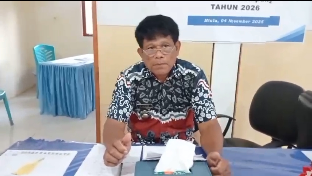 Pemerintah kampung miulu menggelar pertemuan dengan warga dalam upaya menuntaskan masalah stunting