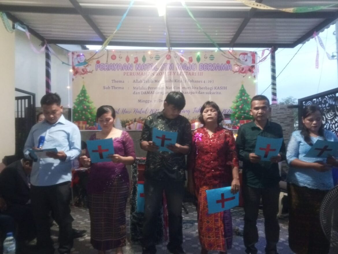 Perayaan Natal STM maju bersama perumahan Romeby Lestari tiga Deli Serdang