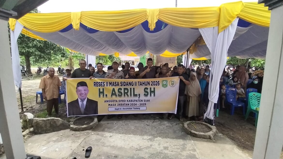 Serap Aspirasi masyarakat,anggota DPRD Kab Siak H.Asril.SH,gelar Reses di kampung Maredan.