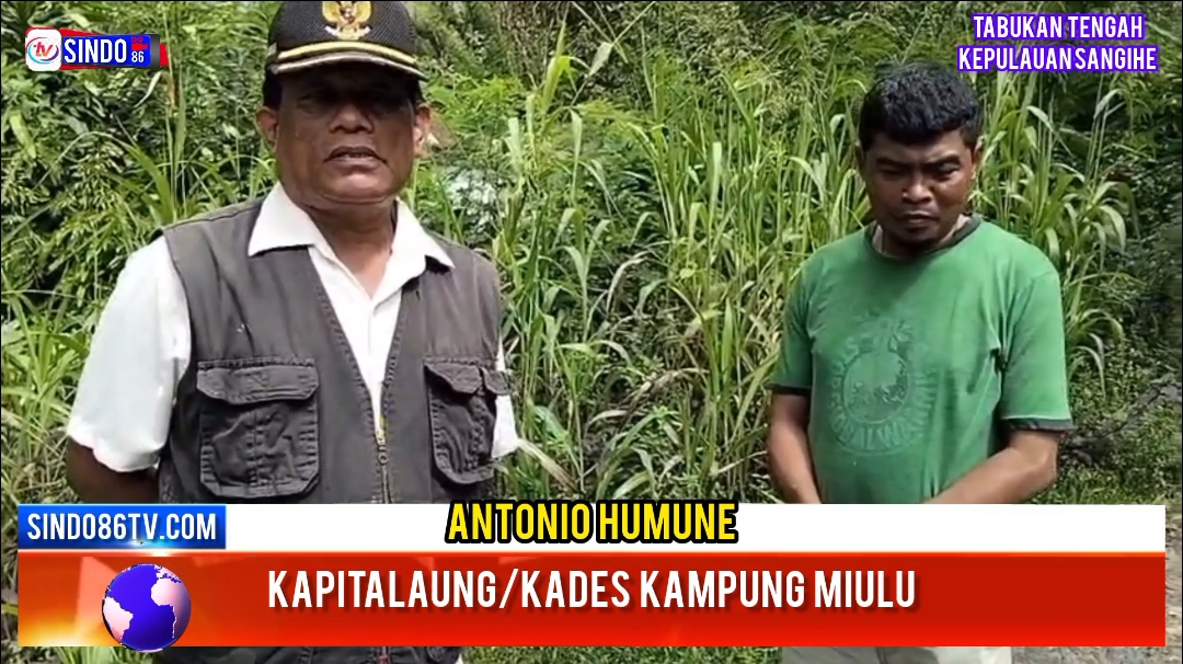 Pemerintah kampung miulu melaksanakan kerja Bhakti di jalan Kaseburan Lendongan Empat.