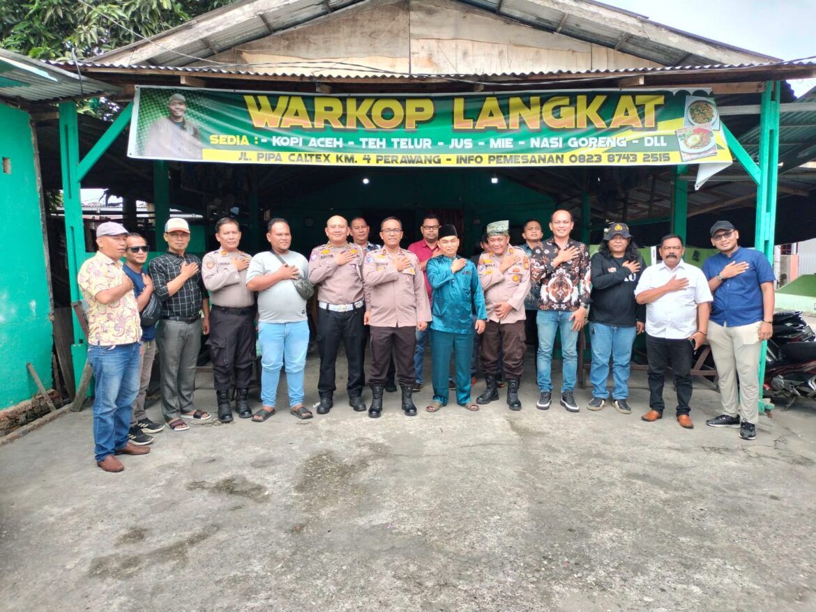 Polsek Tualang pererat sinergi dengan insan pers,Kapolsek Perkenalkan Kanit Reskrim baru lewat coffee morning