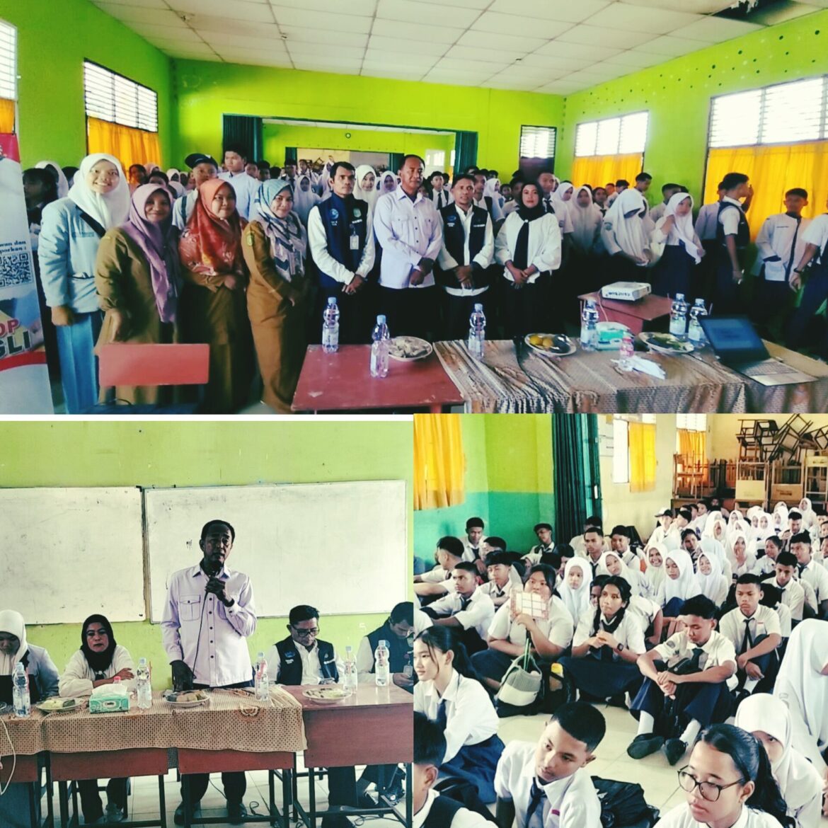 Lembaga Anti Narkotika kabupaten Siak Edukasi 245 siswa baru MPLS SMA negeri 5 Tualang