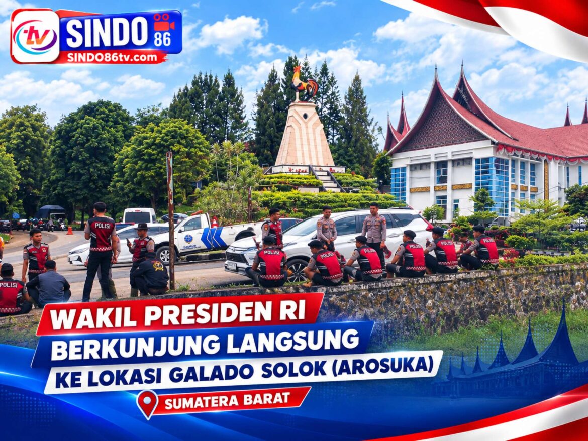 Wapres RI  Berkunjung langsung ke lokasi galodo Solok(Arosuka)Sumbar